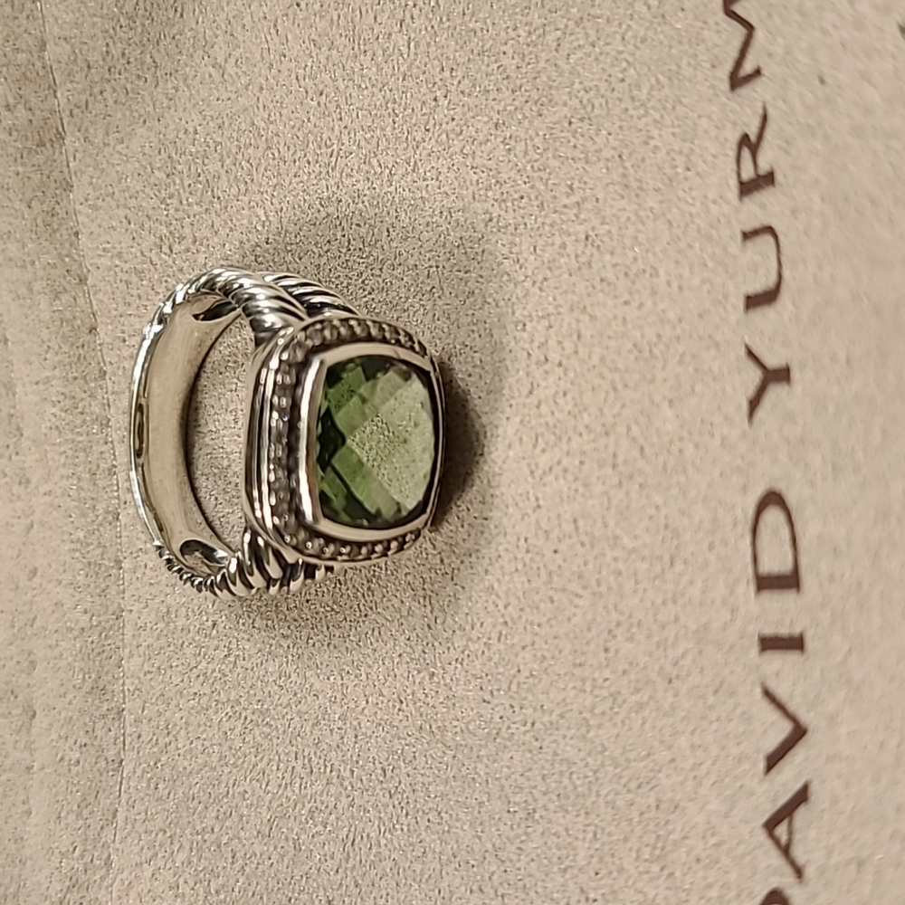 David Yurman Prasiolite Ring Size 8